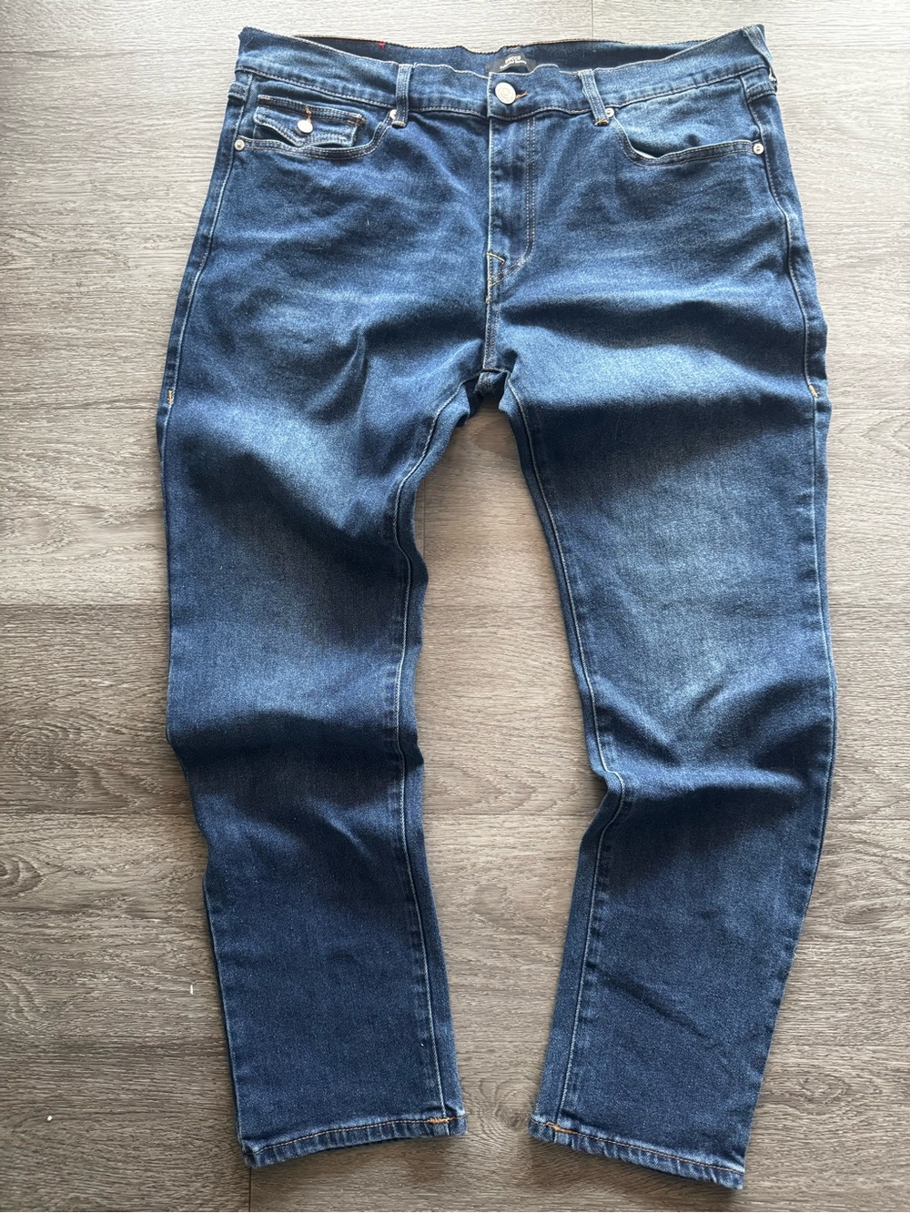 True Religion Men's Relaxed Jeans in Deep Blue Denim